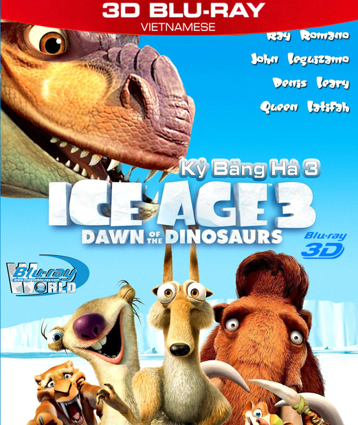 Z063. Ice Age 3 Dawn of the Dinosaurs  - KỶ BĂNG HÀ 3 - KHỦNG LONG THỨC GIẤC  (DTS-HD 7.1) 3D50G